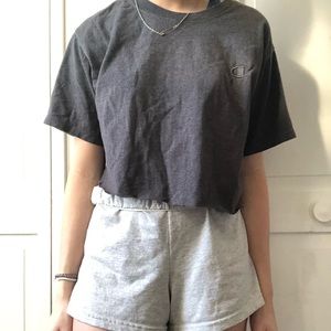 cropped champion tee!
